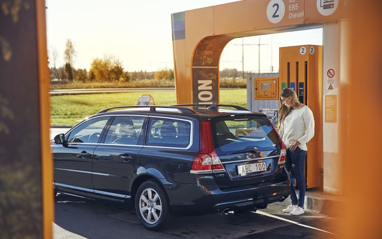 Tankstelle in Schweden