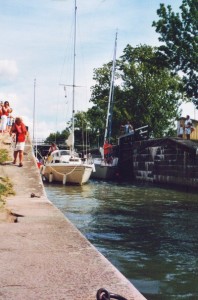 Göta-Kanal: Schleuse von Sjötorp