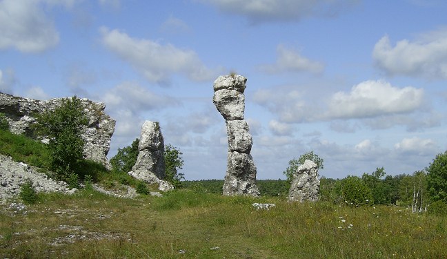 Schwedenbild von Gotlands Raukar