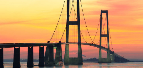 Storebaeltbrücke (Großer-Belt-Brücke) als Reiseweg