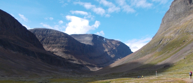 Trekking in Schweden: Wanderpfad in Lappland