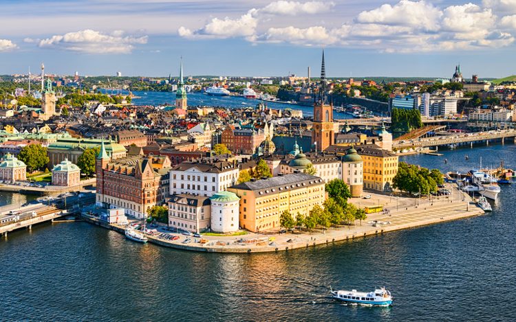 Stockholm: Blick auf Gamla Stan und Centralbron
