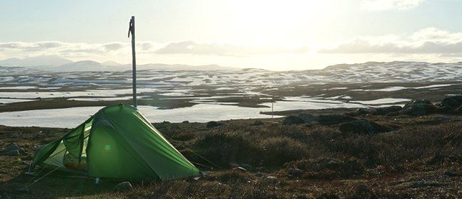 Zelt am Südlichen Kungsleden