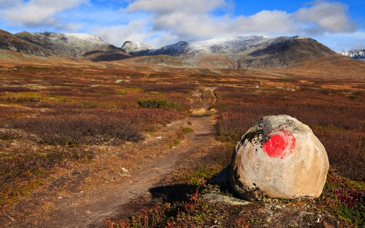 Südlicher Kungsleden bei den Sylarna-Bergen