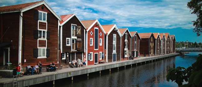 Hudiksvall: historischer Hafen