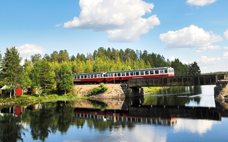 Inlandsbanan in Lappland