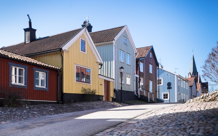 Västervik in Schweden: Altstadt