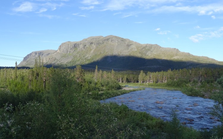 Berg am Stora Sjöfallet Nationalpark