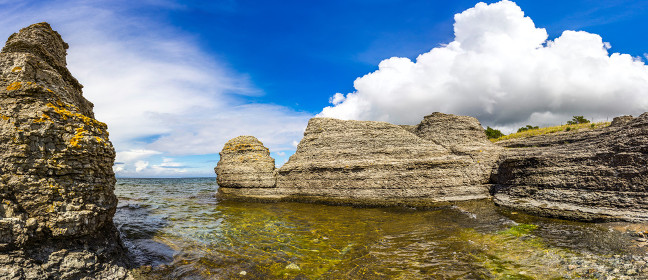 Insel Öland: Küste mit Raukar