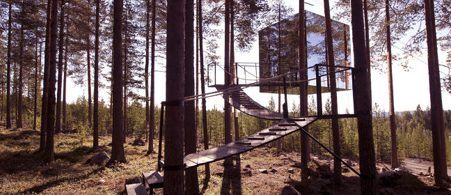 Außergewöhnliches Hotel: Treehotel Harads