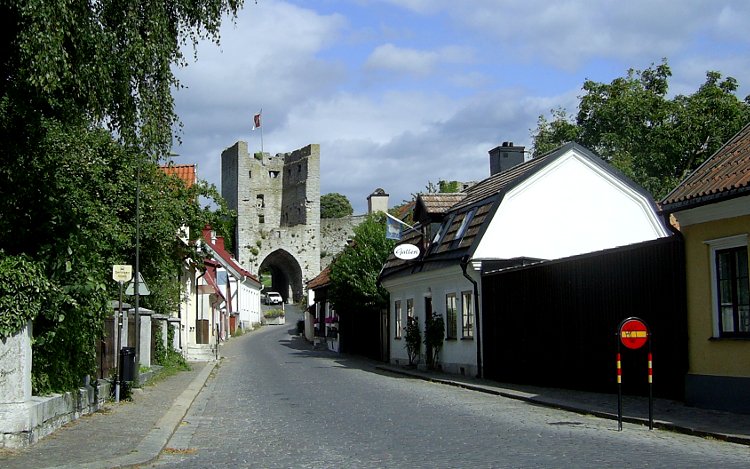 Visby: Stadtbefestigung mit Tor