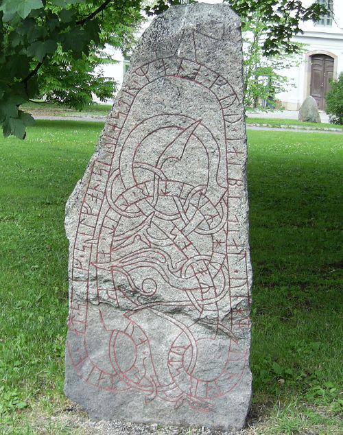 Uppsala Bild: Runenstein im Universitätspark