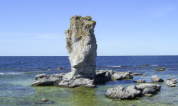 Fårö: Raukformation am Strand