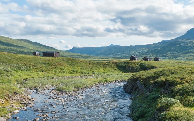 Padjelantaleden: Landschaft bei Duottar