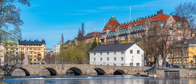 Örebro: Innenstadt am Svartån