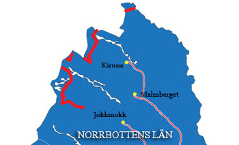 Nordkalottleden: Karte